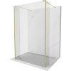Mexen Kioto voľne stojaca sprchová stena 120 x 30 x 30 cm, transparentná, zlatá - 800-120-030-222-50-00-030 Mexen Kioto voľne stojaca sprchová stena 120 x 30 x 30 cm, transparentná, zlatá - 800-120-030-222-50-00-030