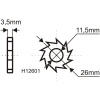 DEDRA Brúsny kotúč na odstránenie farieb a lepidiel 135mm - H1260 DEDRA Brúsny kotúč na odstránenie farieb a lepidiel 135mm - H1260
