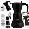 Elektrický Moka Kávovar Black Moka na 6 Šálok CAMRY CR4415 480W Bez Plynu 300ml Elektrický Moka Kávovar Black Moka na 6 Šálok CAMRY CR4415 480W Bez Plynu 300ml