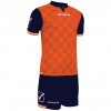 Futbalový set dres + šortky Givova Kit Competition, oranžová / tmavo modrá Veľkosť: M Futbalový set dres + šortky Givova Kit Competition, oranžová / tmavo modrá Veľkosť: M