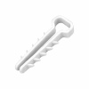 Rýchloupínacie káblové úchytky, plochý kábel 11x7mm, biele, 20 ks Rýchloupínacie káblové úchytky, plochý kábel 11x7mm, biele, 20 ks