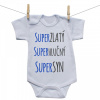 Boodyy Body s krátkym rukávom Super zlatý, super hlučný, super syn 92 (18-24 mesiacov) Boodyy Body s krátkym rukávom Super zlatý, super hlučný, super syn 92 (18-24 mesiacov)