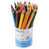 Edu3 Jumbo trojhranné pastelky P36 tuha 5 mm 12 barev v kelímku Edu3 Jumbo trojhranné pastelky P36 tuha 5 mm 12 barev v kelímku