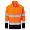 PORTWEST HI-VIS ESSENTIAL ES1 ES251 / Reflexná fleecová mikina na zips - HV oranžová/námorná modrá XXL PORTWEST HI-VIS ESSENTIAL ES1 ES251 / Reflexná fleecová mikina na zips - HV oranžová/námorná modrá XXL