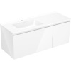 Mexen Orio, kúpeľňová skrinka 120 cm s ľavým umývadlom Otis, 1S, 1D, biela lesklá, 91A13-12047-3-BBFF00-W18L00 Mexen Orio, kúpeľňová skrinka 120 cm s ľavým umývadlom Otis, 1S, 1D, biela lesklá, 91A13-12047-3-BBFF00-W18L00