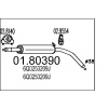 Stredný tlmič výfuku MTS 01.80390 Stredný tlmič výfuku MTS 01.80390