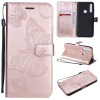 Peňaženkové puzdro Pressed Printing Butterfly Pattern na Huawei P Smart Z -Rose Gold Peňaženkové puzdro Pressed Printing Butterfly Pattern na Huawei P Smart Z -Rose Gold