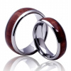 Snubní prsteny z wolframu se dřevem R-TU-110 Snubní prsteny z wolframu se dřevem R-TU-110