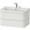 DURAVIT Happy D.2 Plus c-bonded závesná skrinka s nábytkovým umývadlom s dvomi otvormi, 2 zásuvky, 775 x 490 x 480 mm, nordická biela matná lakovaná, HP4637E3939 DURAVIT Happy D.2 Plus c-bonded závesná skrinka s nábytkovým umývadlom s dvomi otvormi, 2 zásuvky, 775 x 490 x 480 mm, nordická biela matná lakovaná, HP4637E3939