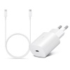 Samsung továreň EP-TA800EWE Sieťová nabíjačka USB Type-C zásuvka PD 3.0 + kábel USB Type-C EP-DA705BWE, 1 m, 25 W, biela Samsung továreň EP-TA800EWE Sieťová nabíjačka USB Type-C zásuvka PD 3.0 + kábel USB Type-C EP-DA705BWE, 1 m, 25 W, biela