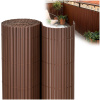 PVC krycia clona na balkón, terasu a oplotenie - 100 x 500 cm - hnedá PVC krycia clona na balkón, terasu a oplotenie - 100 x 500 cm - hnedá