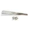 FSA Spokes Kit T-42 268-271mm Silver w/Nipple FSA Spokes Kit T-42 268-271mm Silver w/Nipple