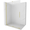 Mexen Velar, sprchová zástena s posuvnými dverami Walk-in 150 x 200 cm, 8mm sklo námraza, zlatá matná, 871-150-000-33-55 Mexen Velar, sprchová zástena s posuvnými dverami Walk-in 150 x 200 cm, 8mm sklo námraza, zlatá matná, 871-150-000-33-55