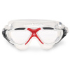 Plavecká maska Vista bielo šedo červený rám / číry zorník Plavecká maska Vista bielo šedo červený rám / číry zorník