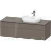 DURAVIT L-Cube závesná skrinka pod umývadlo na dosku (umývadlo vpravo), 4 zásuvky, 1420 x 550 x 482 mm, Flanel šedá vysoký lesk, LC4875089890000 DURAVIT L-Cube závesná skrinka pod umývadlo na dosku (umývadlo vpravo), 4 zásuvky, 1420 x 550 x 482 mm, Flanel šedá vysoký lesk, LC4875089890000
