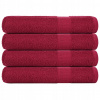 Uteráky, 4 ks, bordové, 100x200 cm, bavlna 100 % Uteráky, 4 ks, bordové, 100x200 cm, bavlna 100 %