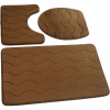 Kúpelňová predložka - Hnedé protišmykové kúpeľňové predložky 3 ks. (Kúpelňová predložka - Hnedé protišmykové kúpeľňové predložky 3 ks.) Kúpelňová predložka - Hnedé protišmykové kúpeľňové predložky 3 ks. (Kúpelňová predložka - Hnedé protišmykové kúpeľňové predložky 3 ks.)