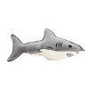 Žralok, 23 cm, kožená robustná hračka, HIPHOP DOG, sivá/biela Žralok, 23 cm, kožená robustná hračka, HIPHOP DOG, sivá/biela