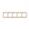 ABB SWING L Rámeček 3901J-A00050 C1 pětinásobný, pro vodorovnou i svislou montáž, krémová ABB SWING L Rámeček 3901J-A00050 C1 pětinásobný, pro vodorovnou i svislou montáž, krémová