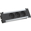 KAPSA 3xUTE 230V, 2m kábel 1.5mm², vidlica CEE7/7, hliník, čierna, veľkosť S KAPSA 3xUTE 230V, 2m kábel 1.5mm², vidlica CEE7/7, hliník, čierna, veľkosť S