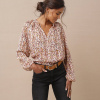 Voálová blúzka s potlačou škvŕn ružová 042 Blancheporte Voálová blúzka s potlačou škvŕn ružová 042 Blancheporte