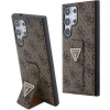 Guess PU Grip Stand 4G Strass Triangle Metal Logo kryt pre Samsung Galaxy S24 Ultra, hnedý 57983119499 Guess PU Grip Stand 4G Strass Triangle Metal Logo kryt pre Samsung Galaxy S24 Ultra, hnedý 57983119499
