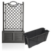 BAMA SEPARE virágláda dekoratív ráccsal, antracit BAMA BAMA SEPARE virágláda dekoratív ráccsal, antracit BAMA