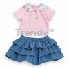 Sukňa a tričko pre bábiku Ruffle Skirt & T-shirt A Weekend in Paris Mon Grand Poupon Corolle pre 36 cm bábiku od 24 mes Sukňa a tričko pre bábiku Ruffle Skirt & T-shirt A Weekend in Paris Mon Grand Poupon Corolle pre 36 cm bábiku od 24 mes