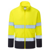 PORTWEST HI-VIS ESSENTIAL ES1 ES251 / Reflexná fleecová mikina na zips - HV žltá/námorná modrá S PORTWEST HI-VIS ESSENTIAL ES1 ES251 / Reflexná fleecová mikina na zips - HV žltá/námorná modrá S