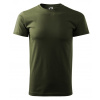 MALFINI Tričko BASIC, krátky rukáv, pánske Farba: Military, Veľkosť: XL MALFINI Tričko BASIC, krátky rukáv, pánske Farba: Military, Veľkosť: XL