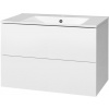 Mereo Aira, kúpeľňová skrinka s keramickým umývadlom 81 cm, biela CN711 Mereo Aira, kúpeľňová skrinka s keramickým umývadlom 81 cm, biela CN711