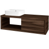 Dreja Umývadlová skriňa STORM SZZO 120 (umývadlo Joy 3) - D06 Orech / D06 Orech / Levé Dreja Umývadlová skriňa STORM SZZO 120 (umývadlo Joy 3) - D06 Orech / D06 Orech / Levé