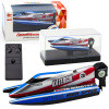 LEAN Toys RC motorový čln na diaľkové ovládanie modro-strieborný 14 cm LEAN Toys RC motorový čln na diaľkové ovládanie modro-strieborný 14 cm