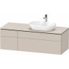 DURAVIT L-Cube závesná skrinka pod umývadlo na dosku (umývadlo vpravo), 4 zásuvky, 1420 x 550 x 482 mm, taupe matná, LC4875091910000 DURAVIT L-Cube závesná skrinka pod umývadlo na dosku (umývadlo vpravo), 4 zásuvky, 1420 x 550 x 482 mm, taupe matná, LC4875091910000