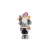 Dekorácia MagicHome Vianoce, Santa s lyžami a drevom, 60 cm Dekorácia MagicHome Vianoce, Santa s lyžami a drevom, 60 cm