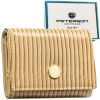 Béžová, priestranná dámska peňaženka z prírodnej a eko kože s RFID - Peterson Béžová, priestranná dámska peňaženka z prírodnej a eko kože s RFID - Peterson