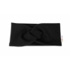 Baby Nellys Hand Made Dvojvrstvová rebrovaná čelenka čierna Baby Nellys Hand Made Dvojvrstvová rebrovaná čelenka čierna