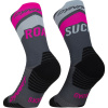 Ponožky DYNAFIT Ultra Crew Socks Cinder Pink Glo Sivá 35-38 Ponožky DYNAFIT Ultra Crew Socks Cinder Pink Glo Sivá 35-38