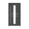 Hliníkovo-oceľové vchodové dvere pasívne Hestia 110 x 210 cm L antracit Hliníkovo-oceľové vchodové dvere pasívne Hestia 110 x 210 cm L antracit