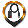 LEUCHTIE Easy Charge USB LED svietiaci obojok oranžový 42,5 cm LEUCHTIE Easy Charge USB LED svietiaci obojok oranžový 42,5 cm