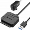 Adaptér pre SATA disky 2,5 a 3,5 palca na USB 3.0 s napájaním + napájací adaptér Adaptér pre SATA disky 2,5 a 3,5 palca na USB 3.0 s napájaním + napájací adaptér