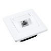 Solarix zásuvka CAT5E STP 1 x RJ45 pod omítku bílá SX9-1-5E-STP-WH Solarix zásuvka CAT5E STP 1 x RJ45 pod omítku bílá SX9-1-5E-STP-WH