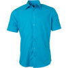 James & Nicholson Košile JN 680, popelínová, krátký rukáv COT02068044004-turquoise XL Tyrkysová James & Nicholson Košile JN 680, popelínová, krátký rukáv COT02068044004-turquoise XL Tyrkysová