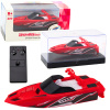 LEAN Toys RC rýchlostný čln na diaľkové ovládanie bielo-červený 15 cm LEAN Toys RC rýchlostný čln na diaľkové ovládanie bielo-červený 15 cm