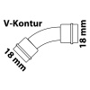 Kirchhoff CU koleno 45° 2 pouzdra polotovar 18 mm Kirchhoff CU koleno 45° 2 pouzdra polotovar 18 mm