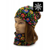 Winter Čiapka a nákrčník Folk - L Winter Čiapka a nákrčník Folk - L
