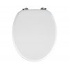 Wenko | WENKO 154008100-WC sedátko VALENCIA 43x36 cm biela/strieborná | WE0623 Wenko | WENKO 154008100-WC sedátko VALENCIA 43x36 cm biela/strieborná | WE0623