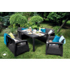 Záhradný nábytok Keter Corfu Fiesta set dve dvojsedačky + dve kreslá + stôl grafitový Záhradný nábytok Keter Corfu Fiesta set dve dvojsedačky + dve kreslá + stôl grafitový