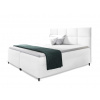 Wilsondo Čalúnená boxspring manželská posteľ Leila s matracom - biela Rozmer: 180x200 Wilsondo Čalúnená boxspring manželská posteľ Leila s matracom - biela Rozmer: 180x200