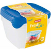 CURVER Sada dóz na potraviny FRESH & GO 3x1,2L | transparentná / modrá CURVER Sada dóz na potraviny FRESH & GO 3x1,2L | transparentná / modrá